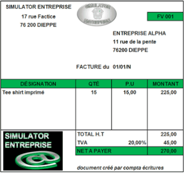 facture exemple tva