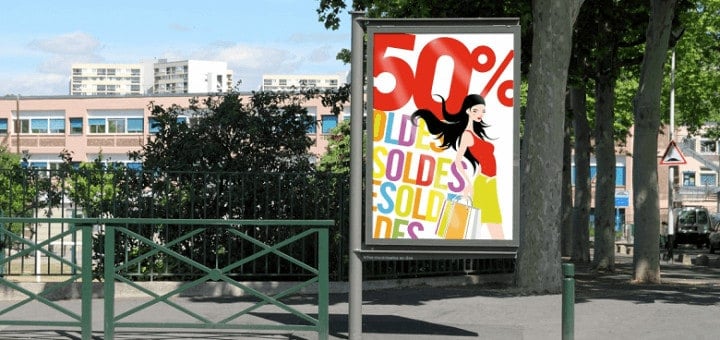 affichage extérieur